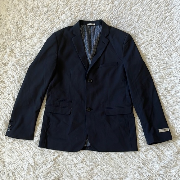 WD.NY Men’s Suit Jacket in Navy blue size 18 - Picture 2 of 14